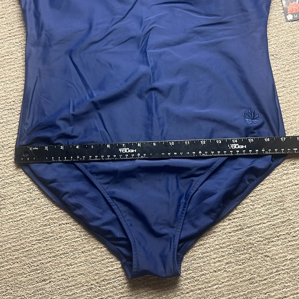 Hapari NWT Navy Crew Neck One Piece Swimsuit SZ 1X - Picture 10 of 11